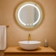 thumbnail image 4 of Espejo Redondo Marco Dorado Touch con Luz Led 3 colores 50 cm, 4 of 6