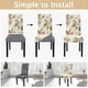 thumbnail image 4 of Fundas para sillas de comedor SearchI, juego de 6 fundas, color beige, 4 of 7