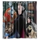 thumbnail image 1 of Cortina de ducha de Hotel Transylvania, juego de cortinas de baño con ganchos, tamaño 66 x 72 pulgadas, 1 of 3