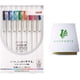 thumbnail image 1 of Set de bolígrafos de gel Uni-Ball one 0.38 mm 8 colores con notas adhesivas, 1 of 7