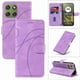 thumbnail image 3 of Funda tipo cartera con tapa para Motorola Edge 70 5G con tarjetero, soporte y cubierta magnética Morado, 3 of 5