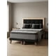 thumbnail image 3 of Cama 2 Plazas Base Europea + Colchón 34 cm con topper + Resortes Bonnell + Respaldo de madera +tapizado, 3 of 4