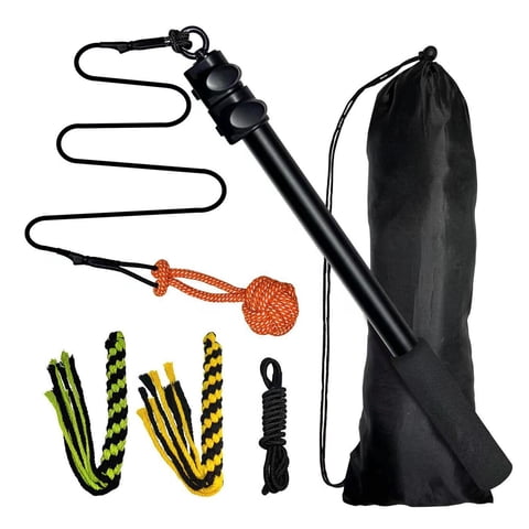 Magideal - Varita Extensible Para Mascotas, Juguete Interactivo, Cuerda Para Masticar, Telescópica, Retráctil Para Hacer Ejercicio, Tirar, Jugar, Entretenimiento