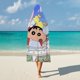 thumbnail image 5 of Shin-chan Manta Capa con Capucha Anti-Bolitas, Manta de Lana Ártica Suave, Manta Portátil de Felpa Ligera y Lujosa, Poncho para Siesta en Casa y Oficina, 100*130cm, 5 of 6