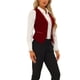 thumbnail image 4 of INSPIRE CHIC Chaleco de Traje de Terciopelo para Mujer Retro Sin Mangas Steampunk Blazer Chaleco Elegante S Burdeos, 4 of 6