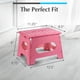 thumbnail image 5 of Taburete plegable Handy Laundry para adultos y niños, color rosa, 5 of 8
