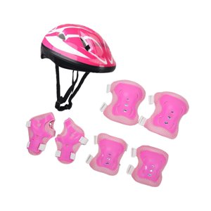 Ioensy - 7 Unids/Set Casco De Bicicleta Para Niños Portátil Para Deportes Al Aire Libre Monopatín Montar En Bicicleta