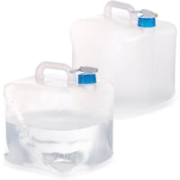Xusx111 - 2 Paquete 5L Contenedor Plegable Plegable Jarra De Agua Portátil De Almacenamiento De Agua De Campamento Para Al Aire Libre Senderismo Mochila Y Emergencia, Azul Seguro Para Alimentos