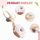 thumbnail image 2 of Llavero con forma de donut de lana, colgante para bolso de coche, llavero para mujer, 2 of 5