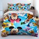 thumbnail image 1 of Mickey Minnie Mouse Duvet Cover Pillowcase Bedding Set, Boy & Girl Home Comforter Set Cute Duvet Cover Pillowcase Bed Sheets, 1 of 5