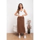 thumbnail image 3 of Falda Larga Mujer Cotelé Full Elasticada Moda 0122, 3 of 4