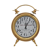 Muebles Santa Ana - Reloj Gold Leather Sobremesa Luxe Collection