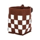 thumbnail image 3 of Cesta Plegable Para Cuadro De Bicicleta, Triciclo Multiusos Para Picnic, Bolsa De Compras, Correa Marrón Y Blanca Para Ciclismo, 3 of 5