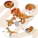 thumbnail image 2 of Set de Peluches de Dinosaurio Wilomis Dilophosaurus 52 cm con Huevo, 2 of 7
