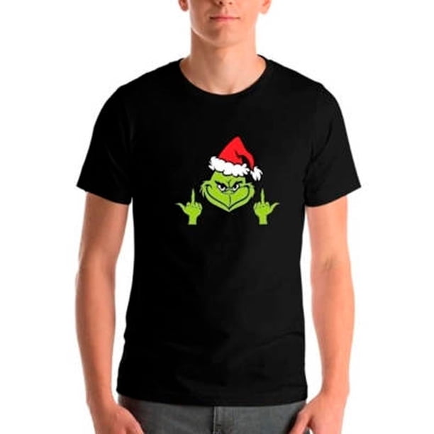 Polera Navidad Grinch Dedos Pascuas Unisex Moda