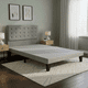thumbnail image 3 of Cama 2 Plazas Abotonada Incluye Base Y Respaldo Gris, 3 of 4