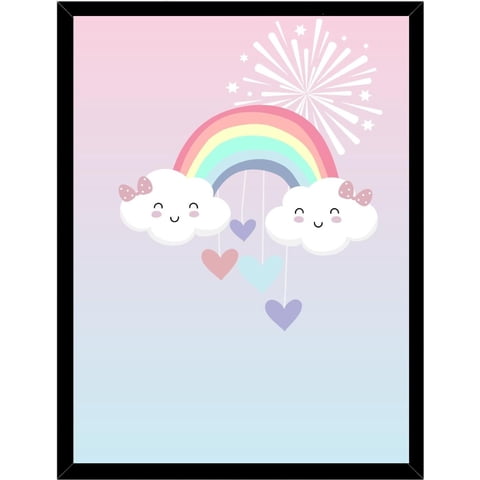 Genérico - Cuadro Decorativo Nuves Medidas 30X40 Cm