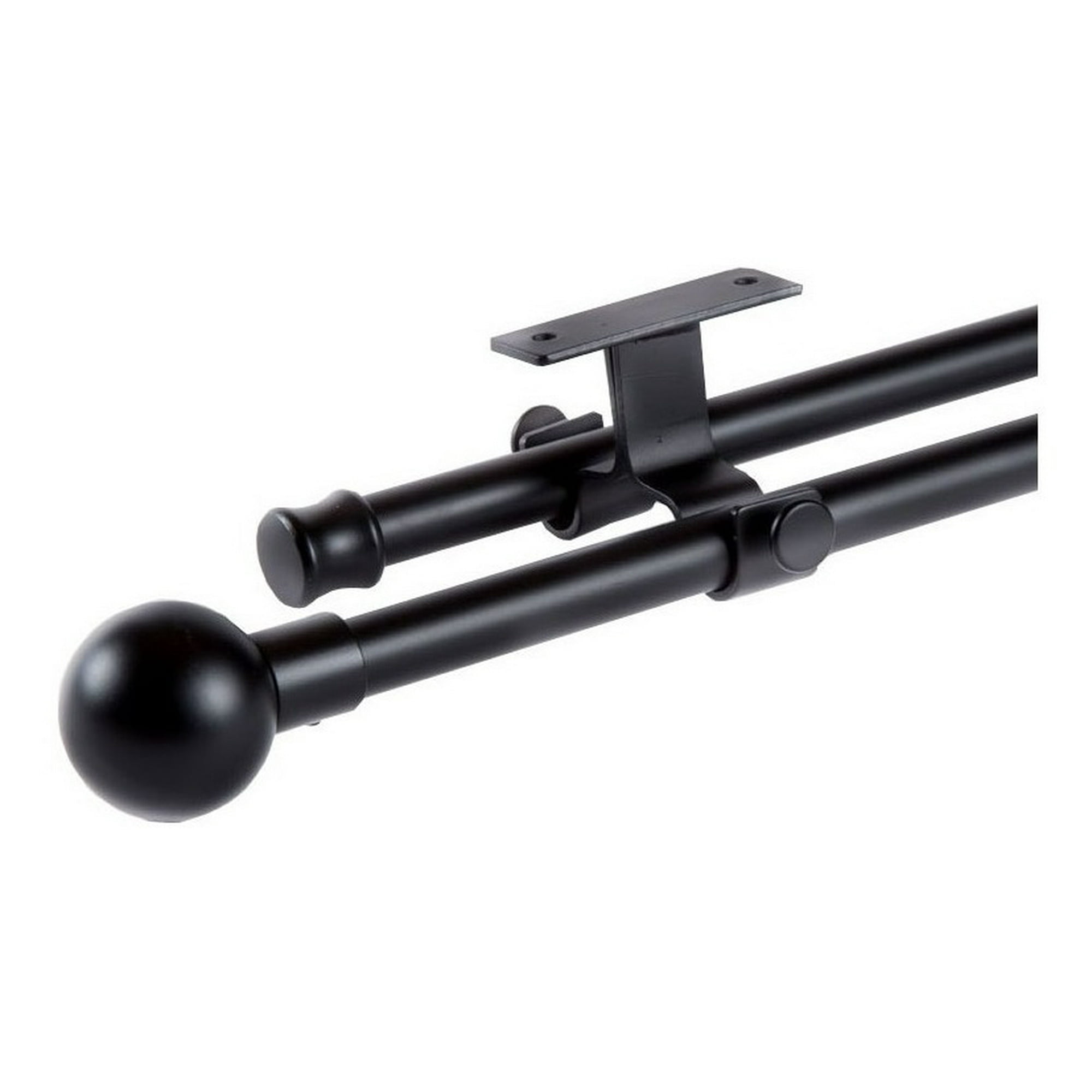 Metalhsa - Set Extensible Techo 170-320 Cm Color Negro Y Terminal Bola
