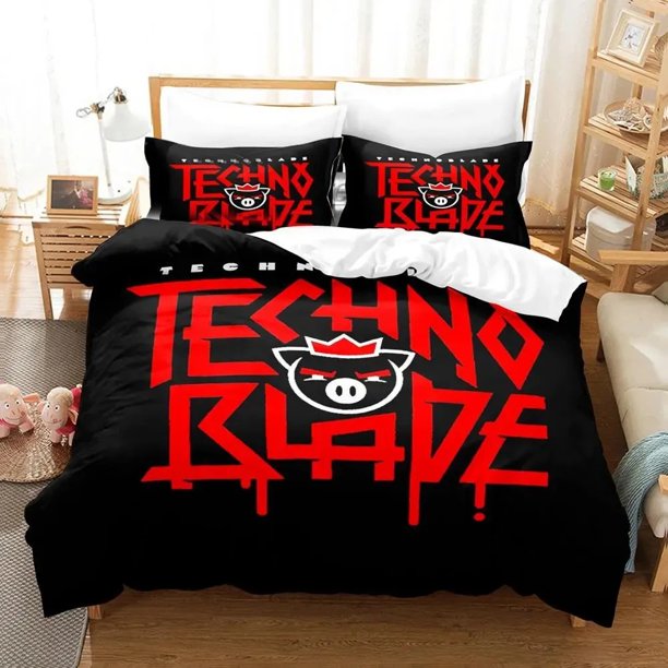 Technoblade Bedding Set Duvet Cover Bed Set Quilt Cover Pillowcase Comforter Boys Adult Bedding Set