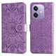 thumbnail image 1 of Funda tipo cartera FOXDOCK para OPPO A5x 4G/5G , diseño girasol en relieve, cuero PU, cierre magnético, soporte y tarjetero, 1 of 5