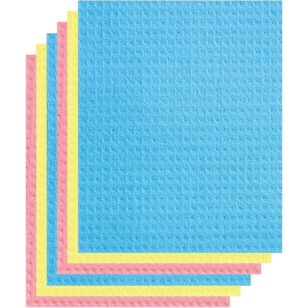 Paño de cocina ecológico y sostenible, biodegradable, esponjas de celulosa, absorbente, inodoro, reutilizable.