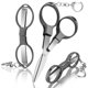 thumbnail image 1 of Tijeras Hapdream plegables de 10 cm con 3 llaveros, 1 of 6