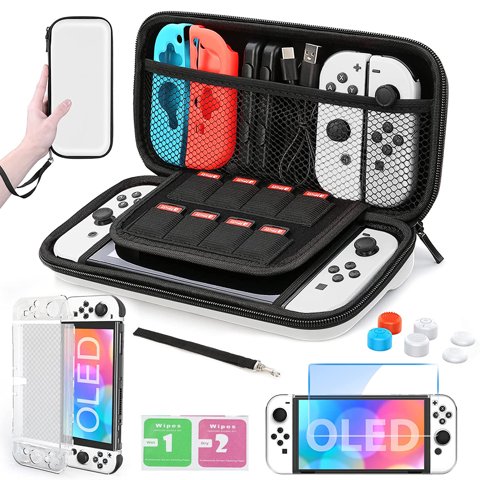 Estuche De Transporte Aaronmei Kit De Accesorios 11 En 1 Blanco