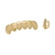 thumbnail image 1 of Parrillas chapadas en oro de 18 quilates, accesorios de joyería brillantes, parrilla bucal para regalo, disfraz dorado, 1 of 5