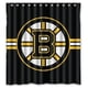 thumbnail image 1 of Cortina de ducha Boston Bruins, juego de cortina de baño con ganchos, tamaño 66 x 72 pulgadas, 1 of 3