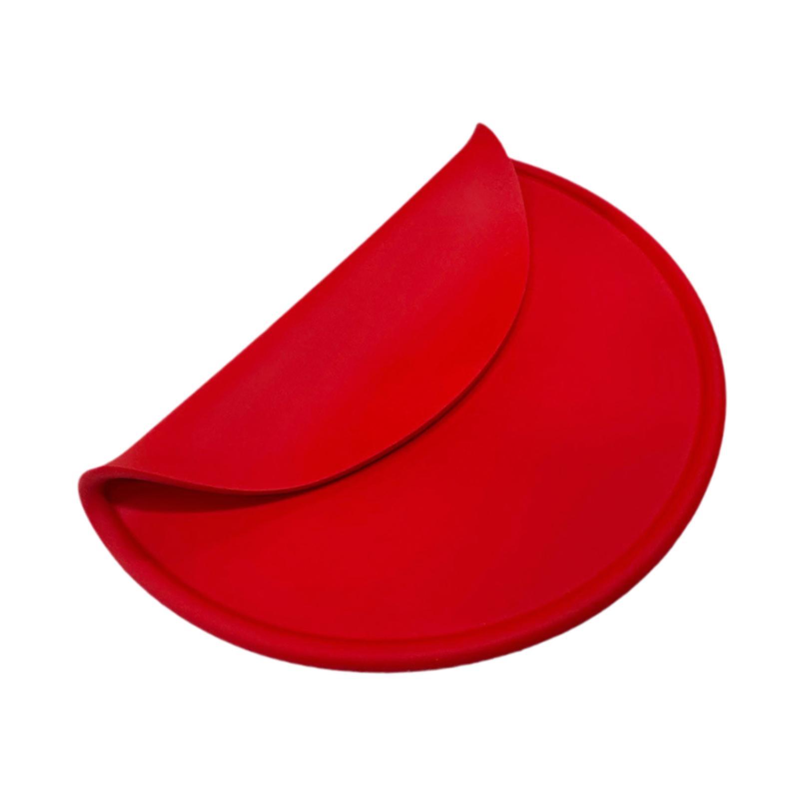Magideal - Entrenamiento De Accesorios De Entrenamiento De Pizza De Silicona Es Fácil De Limpiar Los Panqueques Portátiles Reutilizables -Weig -Pizza -Pizza Thro Rojo