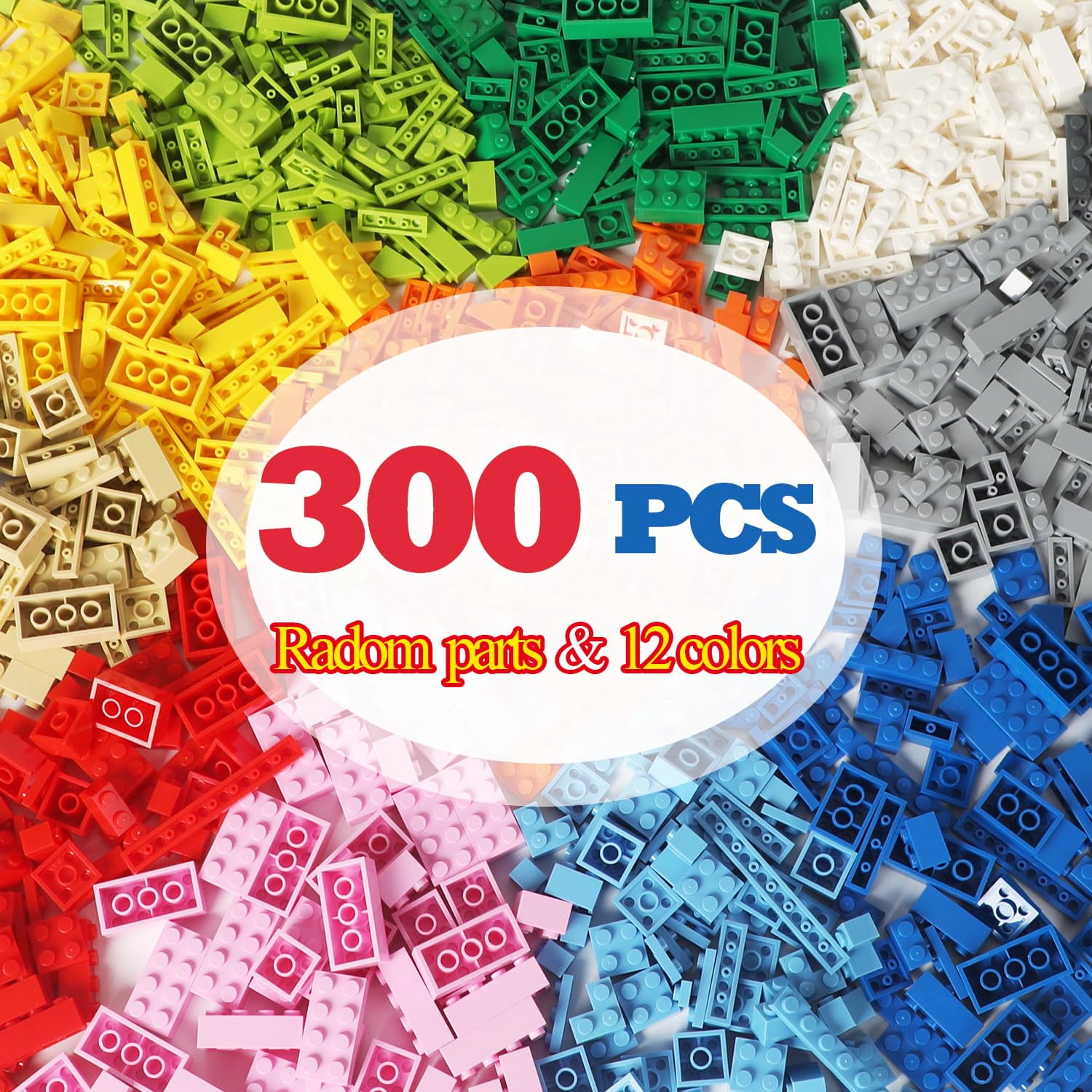 Ekuzi - Ladrillos De Construcción Compatibles Con Lego Classic 300 Piezas