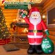 thumbnail image 3 of Papá Noel inflable navideño de 2,4 m con bolsa de regalo y caramelos, 3 of 6
