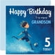 thumbnail image 1 of Tarjeta De Cumpleaños Para Quinto Cumpleaños Para Niños De Fútbol De 3 Años, 1 of 7