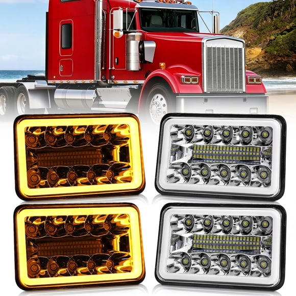 Faros LED CO LIGHT 4x6 pulgadas, 4 unidades, haz alto/bajo