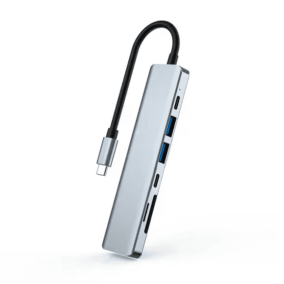 Lector Adaptador Hub Type C 7 En 1 Usb 3.0 Hdmi 4k Multipuerto Usb