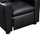 thumbnail image 4 of Sillón reclinable para jóvenes Benzara Nik 56 cm acolchado negro, 4 of 5