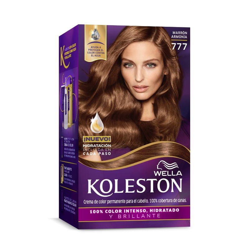 Coloración Cabello N° 777 Marrón Armonía Caja 110 ml Koleston
