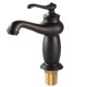 thumbnail image 4 of Grifo mezclador antiguo del grifo de agua del lavabo del cuarto de ba?o del estilo europeo negro, 4 of 5