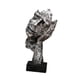 thumbnail image 3 of Escultura Abstracta De Cara, Adorno De Mesa Novedoso Para Estante, Entrada, Dormitorio, Plata, 3 of 3