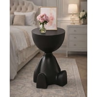 Imac Hogar - Mesa De Arrimo Escultural Mesa De Arrimo Escultural Negro