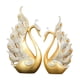thumbnail image 5 of 2 Figuras De Cisne, Regalo único, Muñeco De Chuchería, Estatuilla De Cisne, Adorno De Animal Dorado, 5 of 5