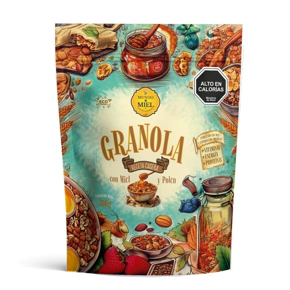 GRANOLA MIEL Y POLEN RECETA CASERA