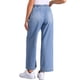thumbnail image 3 of INSPIRE CHIC Pantalones Vaqueros de Pierna Ancha para Mujer Regreso a Clases con Cintura Elástica y Cordón Casual con Bolsillos Azul Claro S, 3 of 5