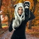 thumbnail image 4 of Gorro Kawai Con Orejas Y Bolsillo Unisex De Invierno, 4 of 8