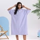 thumbnail image 1 of Roba de algodón de mujer manga ligera con cremallera Robas delanteras de longitud de rodilla suave bata de baño Housecoat surf velocidad secado bata de baño, 1 of 3