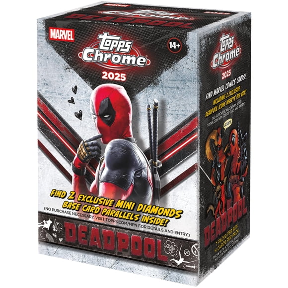 Caja Value de Trading Cards Topps Chrome Deadpool 2025