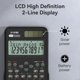 thumbnail image 4 of Calculadora científica ROATEE 991MS con energía solar dual de 2 líneas, 4 of 6
