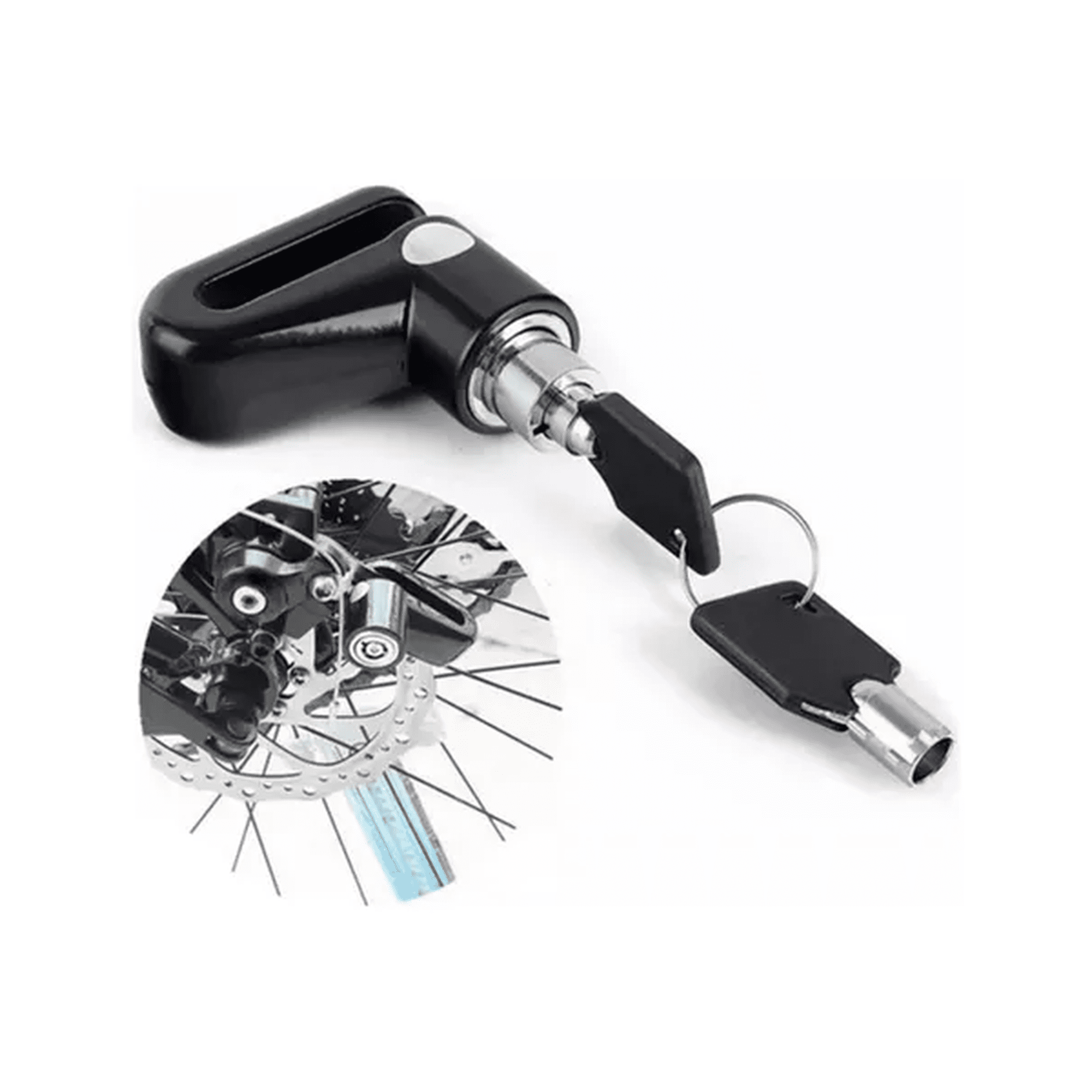 Genérico - Candado Moto Bloqueo Disco Traba Rueda Seguridad Antirrobo