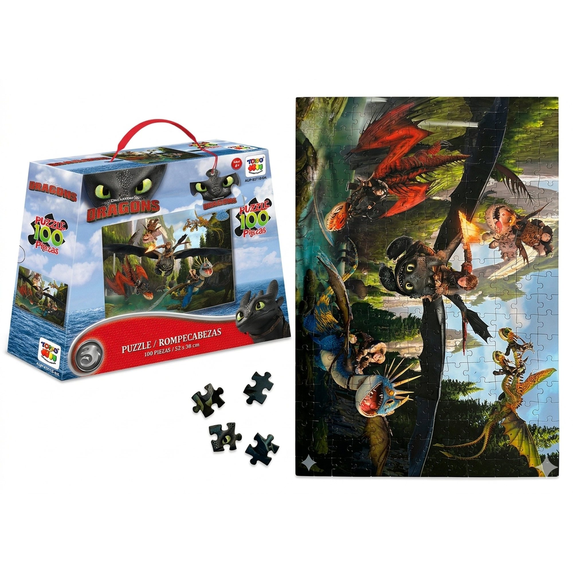 Toyng - Puzzle 100 Piezas - Como Entrenar A Tu Dragón