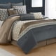 thumbnail image 1 of Juego de edredón LANCO MODERN LIFESTYLE King, gris y marrón, 10 piezas, 1 of 7